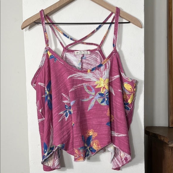 We The Free Tops - We The Free Pink Floral Camisole